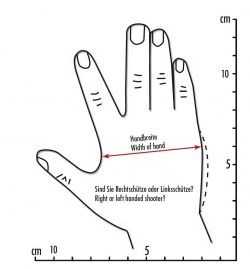 S&W N-Rahmen round butt, links, mit Daumenauflage, Fingerrillen, leicht angedeutete Handballenauflage, Rhomlas, XL